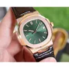 AAAA Pp5711 40mm montres pour hommes montre mécanique automatique dos cadran bleu Transparent Pp5711 9015 sport Pake691 montres de luxe