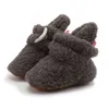 Första vandrare Autumn Winter Baby Girl Boy Cotton Shoes Born Soft Sole Plush Warm Boots Toddler Non-Slip Snow Crib