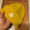 Bonnet de créateur chapeau d'hiver MONCLR casquette pour hommes chapeau chaud à la mode italien 15 couleurs classiques hommes mode stretch laine casquette chapeaux pour hommes sympa