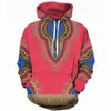 Customized Hoodies & Sweatshirts Mens Hoodie Pink African Traditional Unisex Casual Sports Sweater