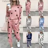 Kvinnors tvådelade byxor 2020 Spring Autumn Fashion Sweatshirts Sporting Suit Female Women Pullover Two Piece Sticked Set Slim Tracksuit T231024