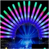 Andra evenemangsfestleveranser 101530st BK Colorf LED Glow Sticks RGB Foam Stick Cheer Tube Dark Light Birthday Wedding Festival Drop DHDWP