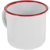 Dinnerware Sets Small Enamel Tea Cup With Handle Household Smooth Rim Water Mug Drinking