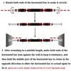 Barras horizontais 200kg 60 100cm porta ajustável queixo para cima exercício treino em casa ginásio puxar barra esporte treinamento equipamentos de fitness 231024