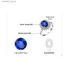 Anéis de casamento JewelryPalace Diana Criado Sapphire 925 Sterling Silver Halo Gemstone Ring Natural Ametista Citrino Garnet Peridot Blue Topaz Q231024