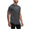 Men'S T-Shirts Lemens Mens Sports T-Shirt Europe And The United States Fitness Training Quick-Drying Elastic Loose Breathable Short-Sl Otonj