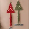 Tapisseries Vente directe Arbre de Noël Macramé Neutre Noël Boho Arbre de Noël Décoration de vacances en famille Cadeau Porte en macramé 231024