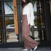 Women's Pants Spring And Summer Yarn Weaving Linen Wide Leg For Women Loose Slim Straight Tube Casual 0528-7