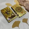 Utomhusspel Aktiviteter Högkvalitativ Golden Tarot Deck 12x7 för nybörjare med pappershandbok Klassiska Divination Cards Engelska version 231023