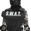 Cosplay Eraspooky Carnaval Festa Fantasia Vestido Criança Equipe SWAT Traje de Halloween para Crianças Macacão Camuflado Exército Jogo ao Ar Livre Cosplaycosplay