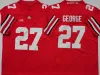 NCAA Ohio State Buckeyes College Football Jersey 27 Eddie George 33 Master Teague III 33 Pete Johnson 45 Archie Griffin 47 AJ Hawk High Qual