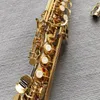 Tillverkad i Japan Soprano Saxophone WO37 Silvering Guldnyckel med Case Sax Soprano Mynstycke Ligatur Reeds Neck 01