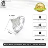 Anéis de casamento ORSA JEWELS Brilhante 8A Cubic Zirconia Promessa Halo Anel de banda de casamento para mulheres 925 prata esterlina joias de casamento LZR03 Q231024