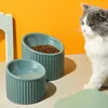 Ciotole per cani Ciotole per gatti Ciotole per acqua in ceramica per cani di piccola taglia a strisce Ciotole per alimenti per animali domestici elevate che possono bere mangiare Ciotole per cibo 231023