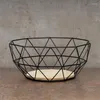 Storage Baskets Kitchen Basket Metal Wire Drain Rack Fruit Vegetable Holder Snack Tray Bowl Bread