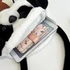 Plunjezakken Trendy grote pluche handtas Meisje Cartoon Panda Draagtas Studentenpop Schouder Zachte reisshopper