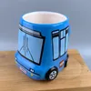 Mokken creatieve busauto mok keramisch uk taxivormig waterbeker Melkthee Home Bureau School Drinkware Novetly Gifts 231023