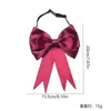 Bow Ties French Large Tie Hairpin Dual Use JK Studenthalsringstillbehör Professionell Bank El Uniform Brosch