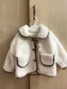 Down Coat Baby Girls Warm Winter Coats Faux Fur Teddy Lamb Kids kläder Spädbarn överrock snö kostym pojkar kläder 2 3 4 6 7 år