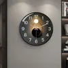 Wall Clocks Art Modern Silent Clock Bathroom Round Watch Quartz Mechanism Relogio De Parede Decoration