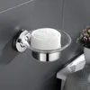 Porte-savons SANLUOIS support en acier inoxydable avec plat en verre support mural porte-savon porte-savon distributeur de savon ensemble de salle de bain 231024