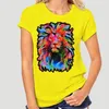 T-shirts pour hommes Design T-shirt Lion Art Shirt Hommes T-shirts Coton Tissu Hommes Europe Graphique Tee À Manches Courtes Vêtements En Gros 8734A