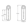 Serrure intelligente sans clé empreinte digitale mot de passe Code serrure décoration de la maison antivol Mini intelligent électrique pour armoire tiroir coffre-fort porte casier 231023