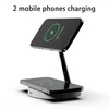 Station De Charge Rapide T269 15W Avec Chargeur Sans Fil Magnétique Veilleuse Pour IPhone / AirPods Pro (certifié QI) - Blanc