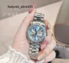 VVS Diamond Watch Full Diamond Women's Watch Diary Fashion med Calender Quartz