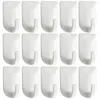 Jewelry Pouches 24 Pcs Wall-mounted Hook Hair No Trace Hooks Hangers Adhesive Necklace Abs Storage Rack