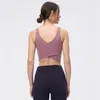 Luluwomen Yoga Women's Sports Bra Fitness Tube Top Gym Running Workout Crop Top Female Shockproof Breathable Back Cross C2988