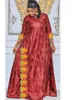 エスニック服ローブバジンリッチブロードウェアラブルフォーシーズン中にアフリカンイブニングドレスは女性のためのウェディングドレス