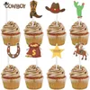 Attrezzi per torte Scelte per feste Decorazioni Topper da cowboy Forniture per cappelli da cowgirl per bambini Decorazioni per compleanno per bambini