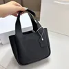 Mini fourre-tout classique en cuir de vache pur, sac à main seau 1:1 de styliste de marque originale