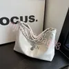 Sac seau de luxe grands sacs fourre-tout sacs de créateurs sacs à bandoulière blanc en cuir véritable chaîne en argent bureau voyage shopping sacs à main pour femmes sacs à main de marque