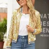 Women's Wool Blends Outerwear Sequin Basic Coat Jacket Jaqueta Feminina Ladies Casaco Bomber Woman Clothes Outfits Chaqueta Mujer 231023