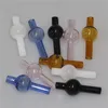 Quartz Bubble Carb Cap Double Tube Quartz Thermal Banger Nail Dome Ball Carb Cap Vs Colored Glass ball Caps