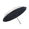 Parasole trzy krotnie w pełni automatyczny składany parasol dla mężczyzn Słoneczny deszczowy ochrona przed słońcem i UV