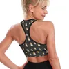 Yoga Outfit Guinea Pig U Neck Sport Bra Funny Animal Print Reinforced Raceback Crop Bras Pilates Breathable Top For Lady