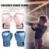 サンドバッグ2PCS Muay Thai Competition Glove PUレザースポンジボクシングトレーニングミッツプロフェッショナルブレーザブル子供231024