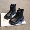 Boots Children's Shoes Leather Ankel 2023 Autumn Girls British Style Short Boys Fashion Single