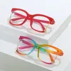 Lunettes de soleil transparentes pour ordinateur, monture pour femmes et hommes, Anti-lumière bleue, carrées, à la mode, grandes lunettes optiques