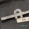 Wedding Bride Hair Clips Letter Full Diamond Barrettes for Lady Outdoor Travel Vacation Elegant Hair Clips