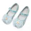 Sneakers Autumn Princess Shoes for Girls Little Girl Sequins Performance Crystal With Soft Sole Perfect Childrens 231024