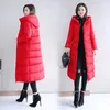 Parkas en duvet pour femmes grande taille M-6XL femme veste hiver vers le bas Parkas manteaux allonger chaud matelassé coton veste pour femmes à capuche vêtements d'extérieur rembourrés 231023