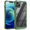 Coque arrière transparente en acrylique, Protection à 360 degrés, antichoc, pour iPhone 15, 14, 13, 12, 11 Pro Max, XR, XS, 6, 7, 8 Plus