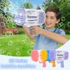 Baby Bath Toys Kids Automatic Rocket Bubble Machine Electric Bazooka Bubble Gun Toy Magic Bubbles Wedding Outdoor Children Soap Bath Toys Gifts 231024