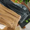 Pantalones de mujer cintura elástica terciopelo dorado Micro pierna ancha aire femenino 2023 moda de otoño liso Simple Casual versátil suelto