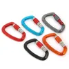 Carabiners utomhus professionell bergsklättring carabiner 25kn lås d-form säkerhet spänne för nycklar verktygsutrustning 231024