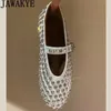 Dress Shoes Summer Ballet Dance Women s Round toe Low Top Doudou Luxury Brand Mesh Flat Runway Crystal Walk Mujer 231024